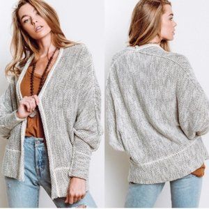 Free People Oatmeal Cocoon Motions Cardigan